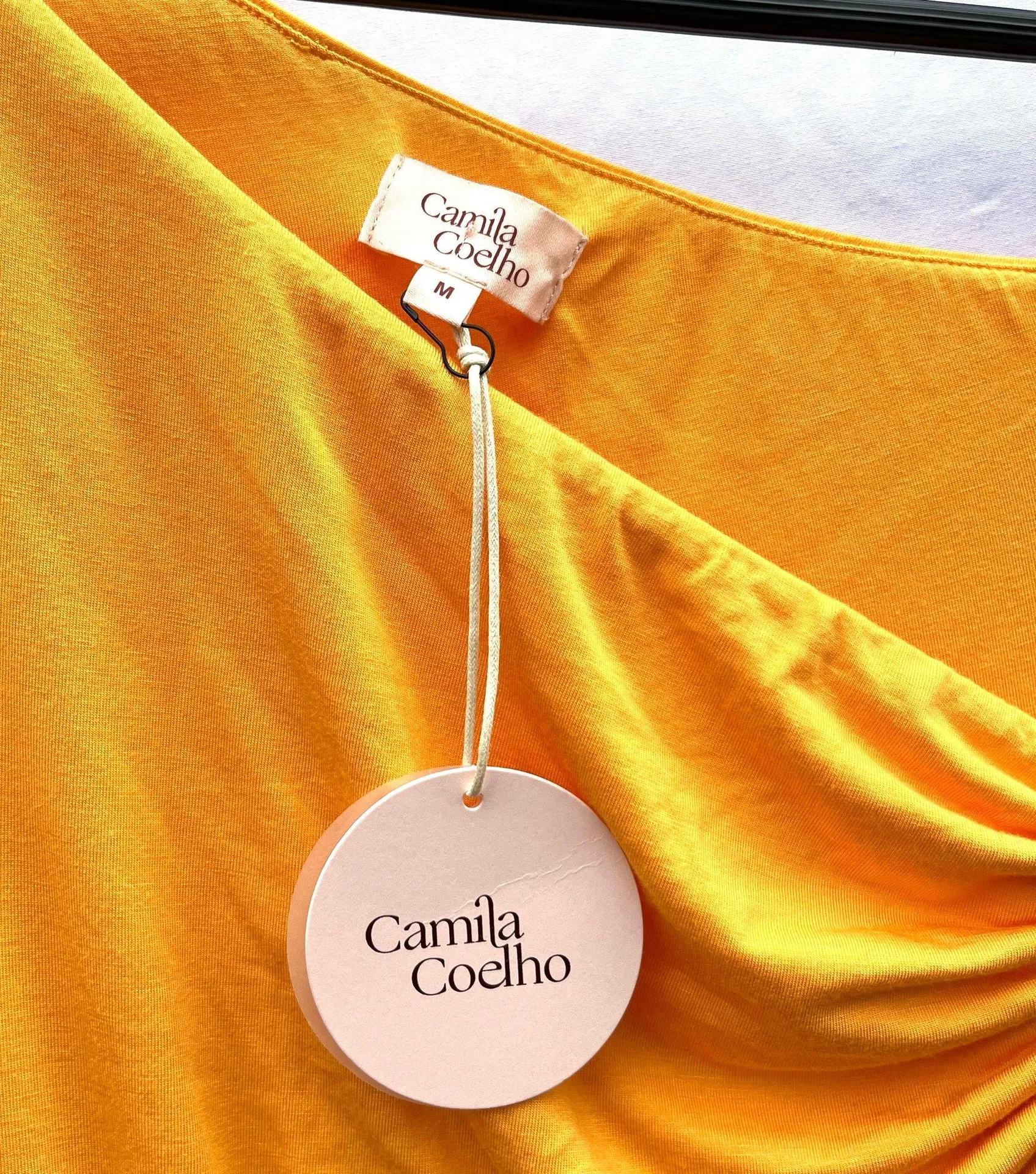 CAMILA COELHO | LENA MINI DRESS IN TANGERINE ORANGE MEDIUM - Image 11