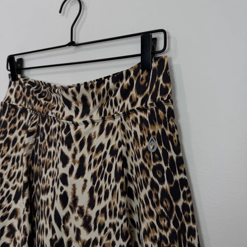 Dona Jo Ultimate Skirt Skort Black Leopard Size 2 Medium Brown - Image 4