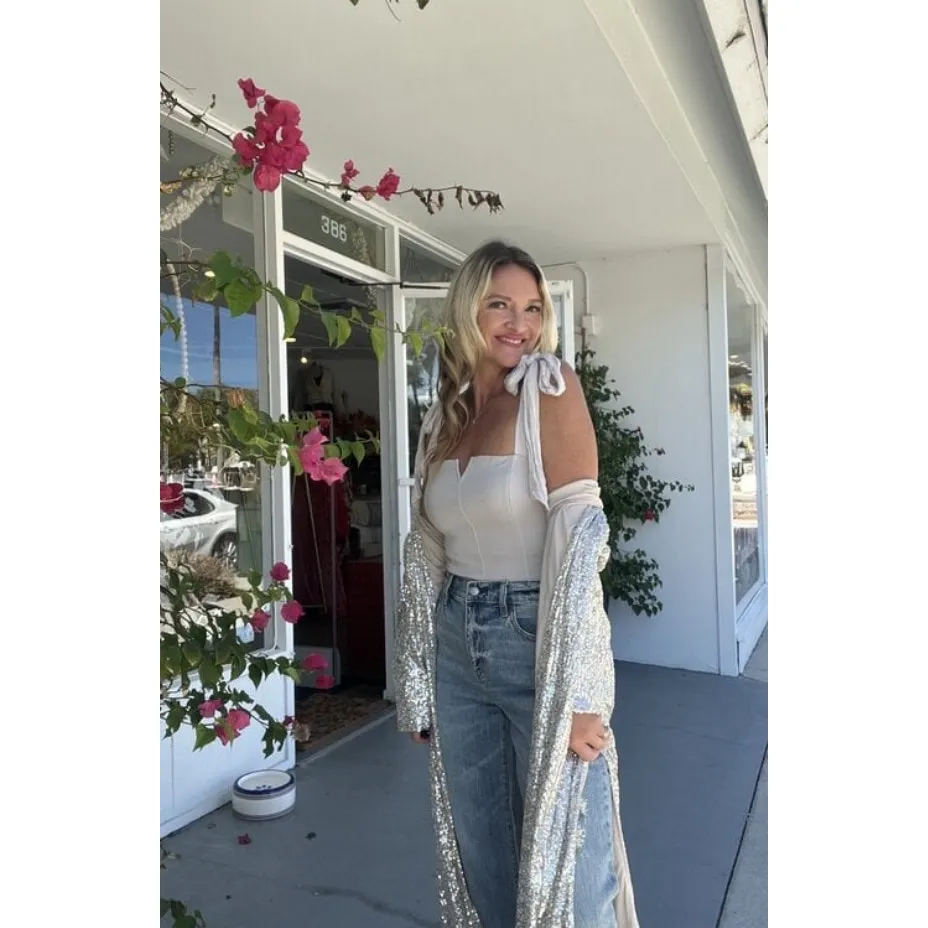 Free People Lola Bodysuit in Harvest Moon Bow Tie Coquette Fairy XS‎ Blogger Fav - Image 5