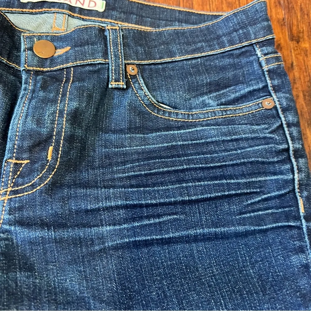 J Brand The Pencil Leg Ink Dark Wash Distressed Jeans Low Rise Indigo Size 28 - Image 4