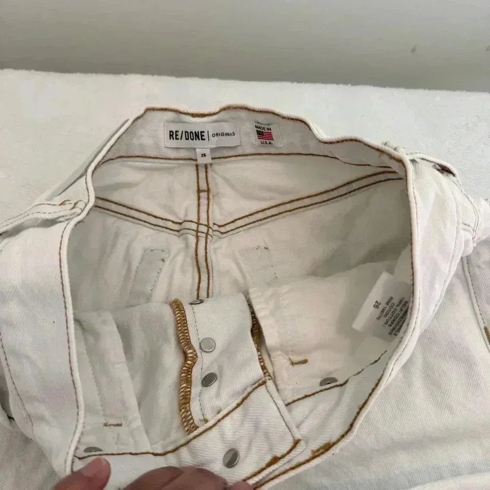 Re/done originals the long short bermudas sz 26 White - Image 8