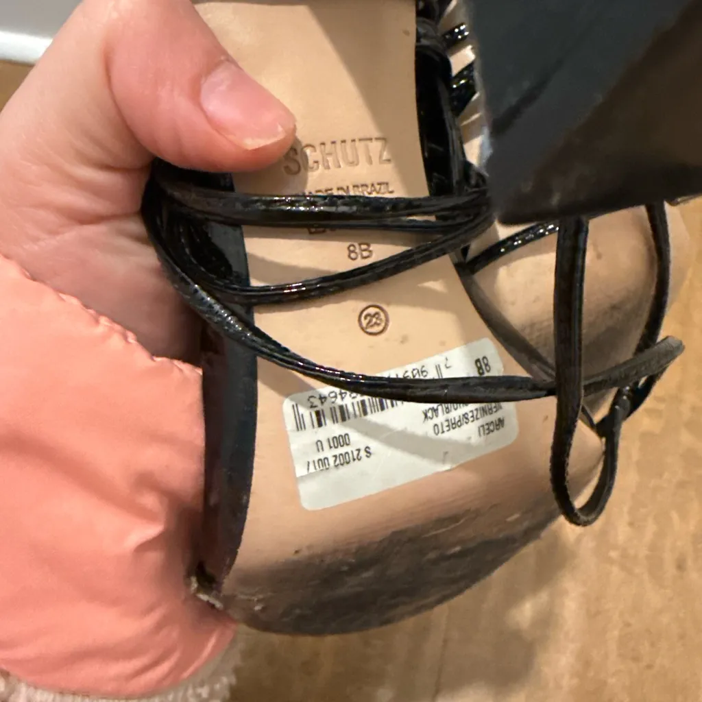 Schutz Arceli Sandal in Black - Image 6