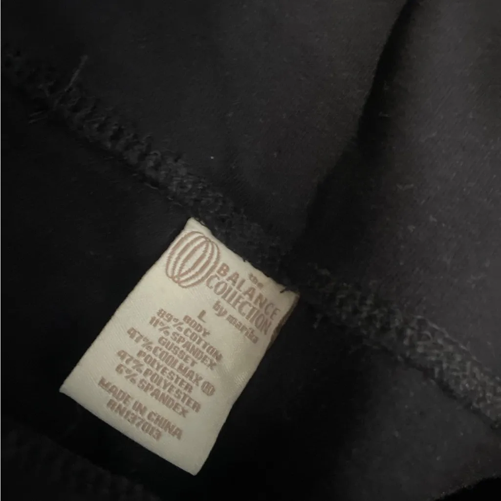 Marika Women's Black Cropped Pants Size L - Image 2