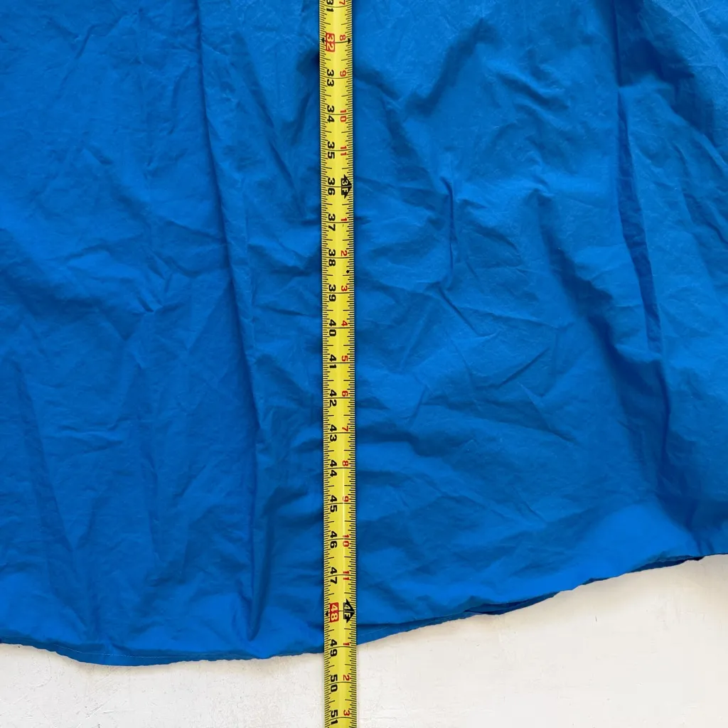 J. Crew Smocked one-shoulder dress in blue cotton poplin size M - Image 10