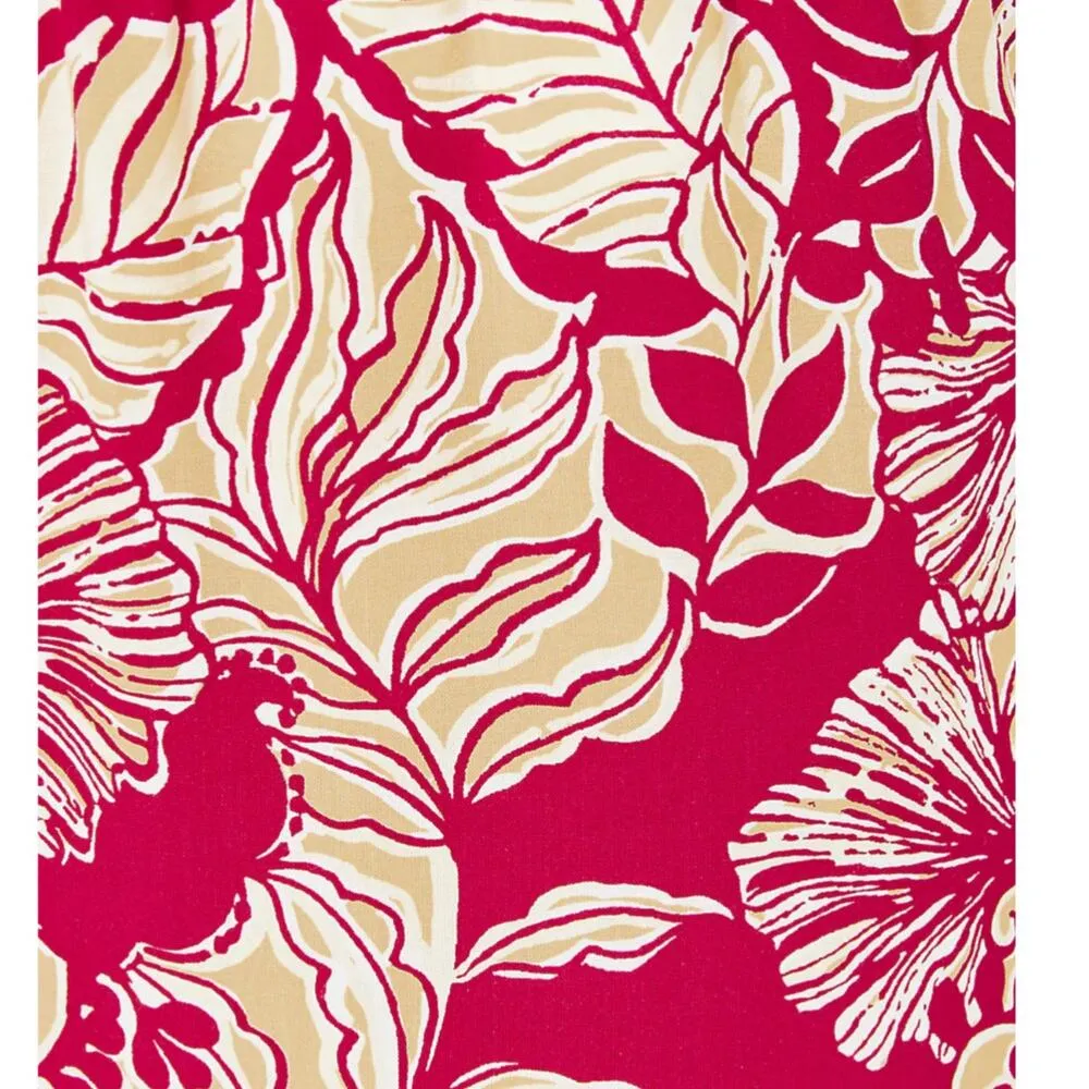 NWT! Lilly Pulitzer Bal Harbour Palazzo Poinsettia Red Island Vibes - Size XXS - Image 6