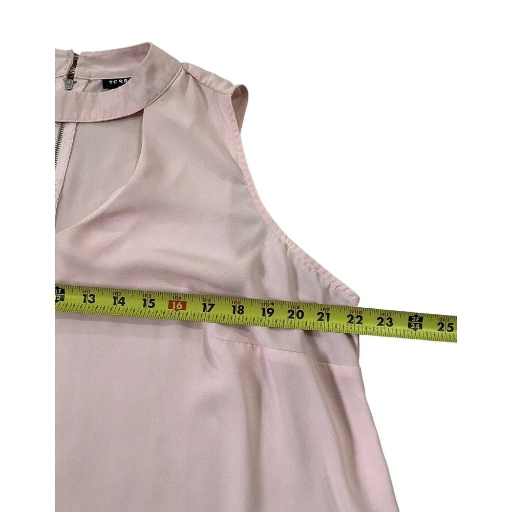 Torrid Women Plus Size 1 Sleeveless Shirt Top Peach Cut Out Keyhole (21-204) - Image 4