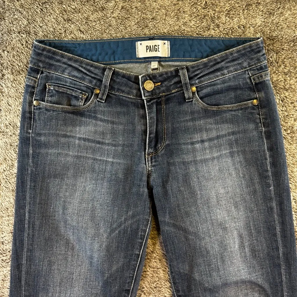 PAIGE Denim Jeans Skyline Ankle Peg Sz 27 - Image 3