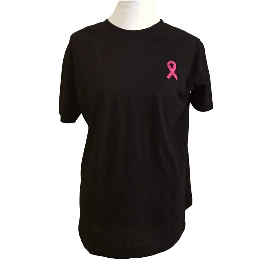 BREAST CANCER AWARENESS "I WEAR PINK FOR HER" FLAG TEE SIZE XL - Image 20
