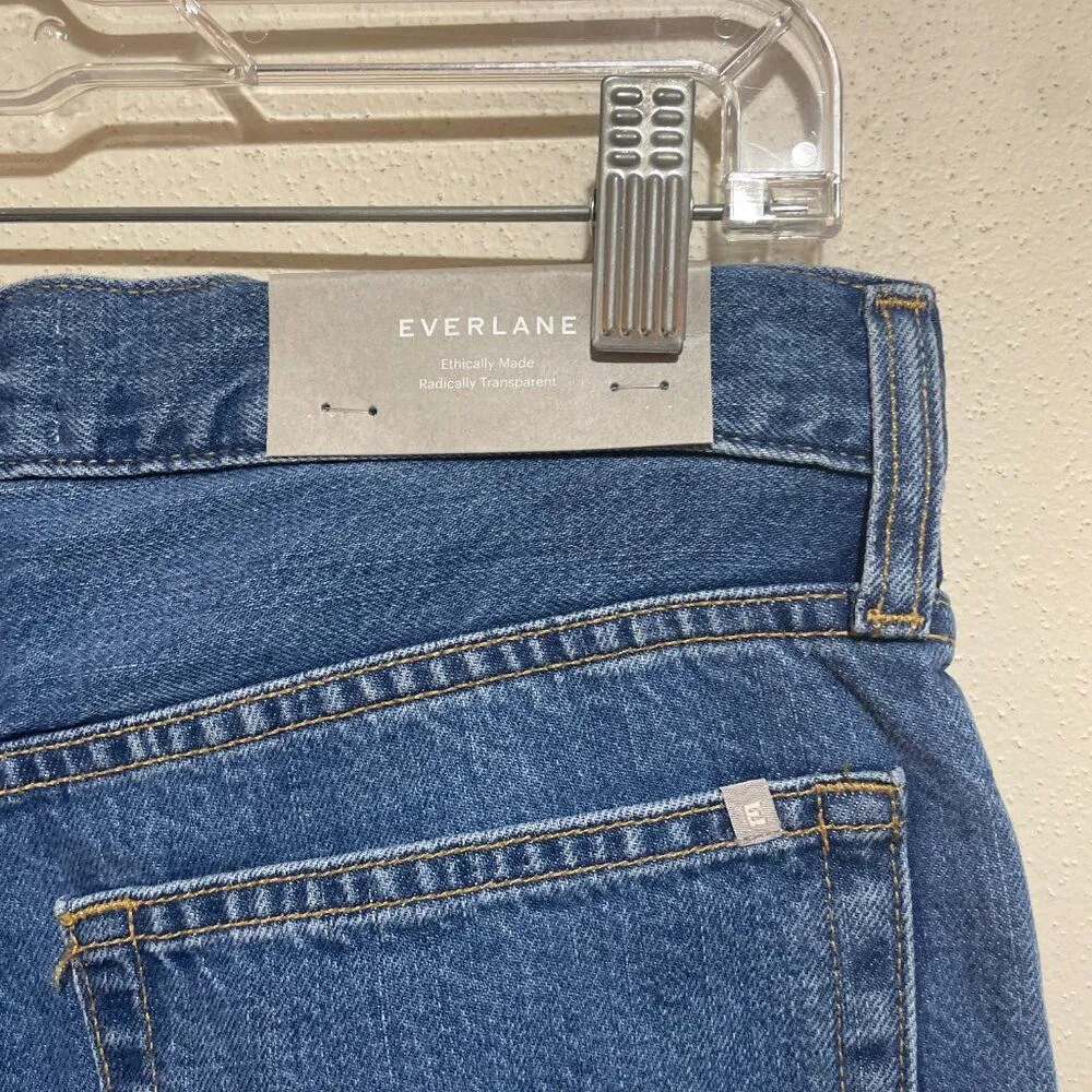 NEW Everlane Size 24 The Summer Slouch Jean Organic Cotton Medium Wash - Image 6