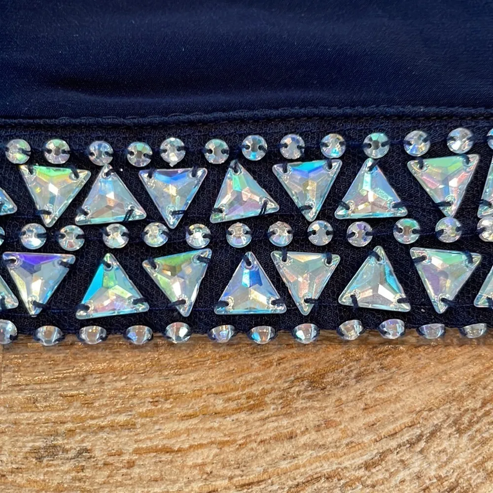 𝅺B DARLIN Navy blue halter top MINI SKIRT DRESS homecoming formal wedding guest - Image 9