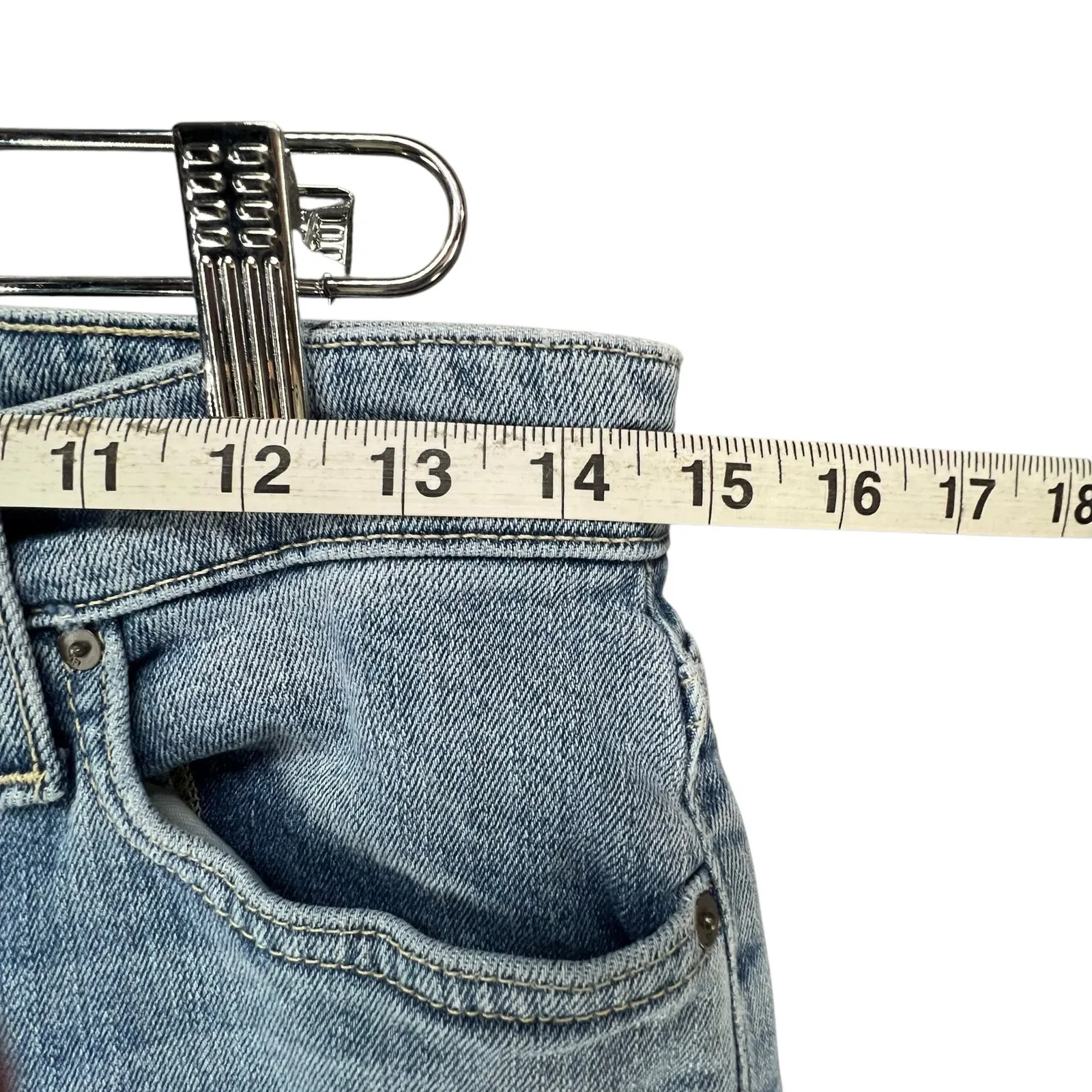 Joes Icon Ankle Sigourney Jeans Womens 28 Blue Dip Dye Skinny Stretch Boho Chic - Image 9