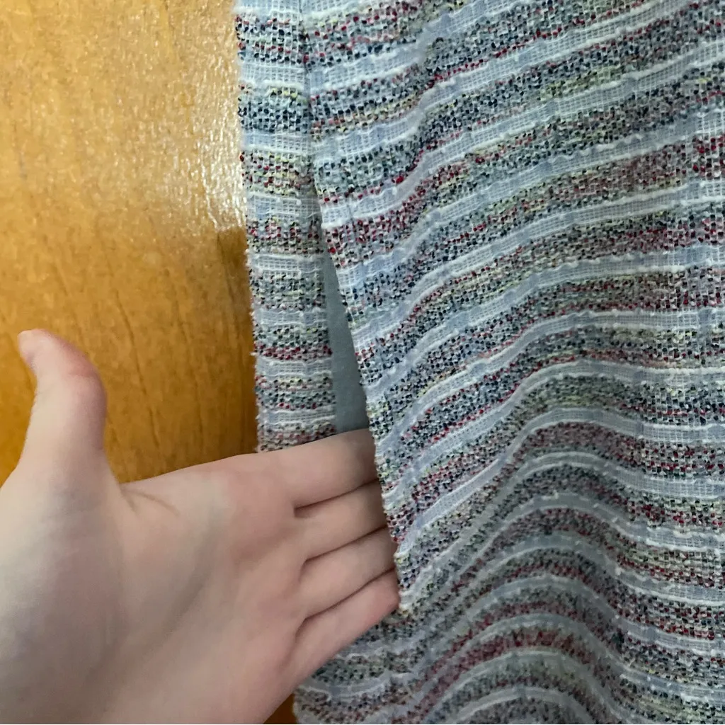 Anthropologie Akemi + Kin Nubby Sleeveless Mock Neck Tweed Shift Dress Medium - Image 5