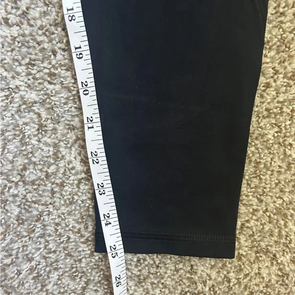 G by Gottex Black Cropped Leggings Athletic Athleisure Comfy Casual Large Medium - Image 4