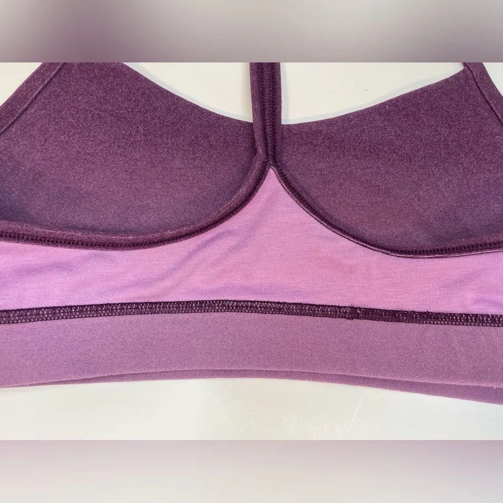 Lululemon Women’s Flow Y Nulu Purple Sports Bra Size 4‎ - Image 7