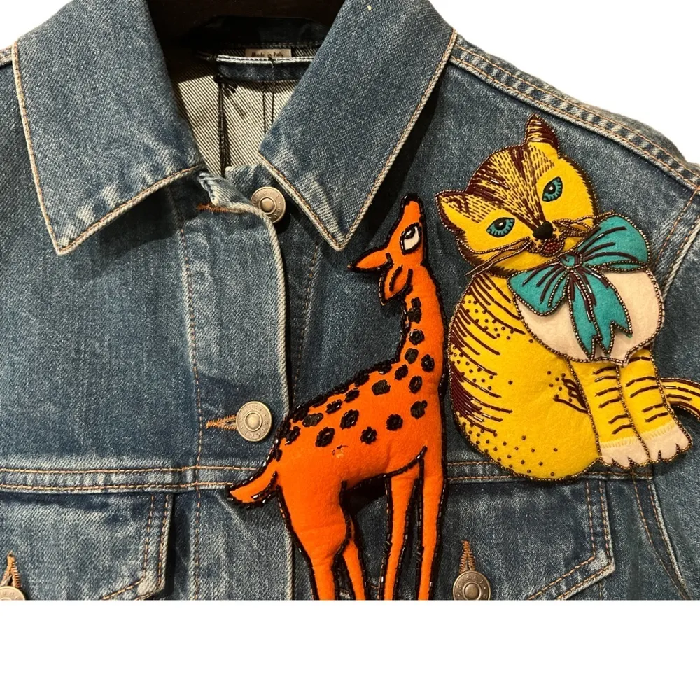 GUCCI Denim Jacket NWT Size: XS | US2, IT38 - Image 6