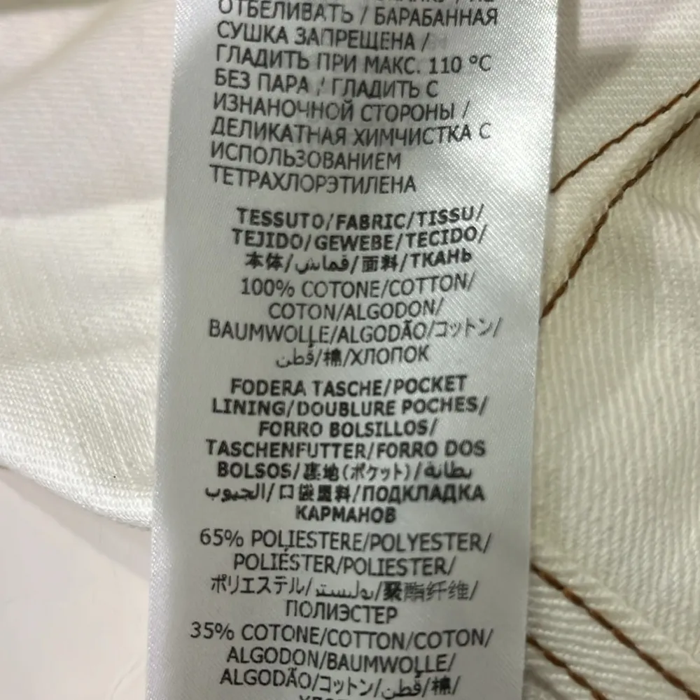 NWT Alexander McQueen White Straight Leg Denim Jeans Sz 28 - Image 15