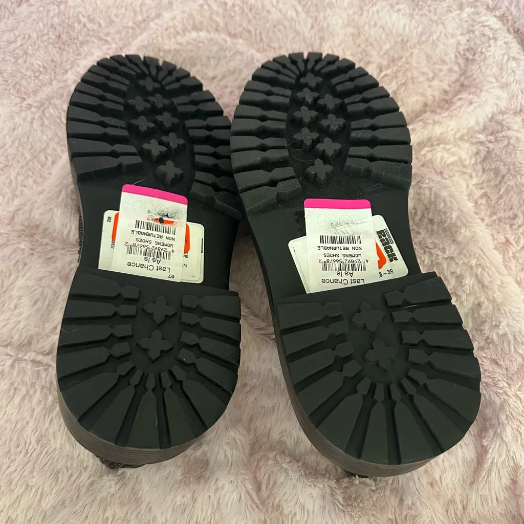 NEW Fashion To Figure Gem Women's Wide Crystal Chunky Black 90s Y2K Loafers 8W - Image 7