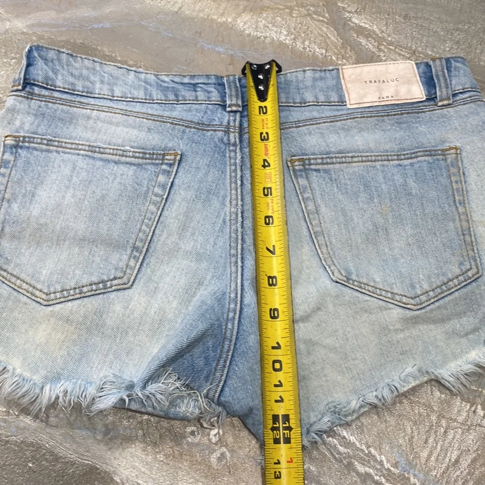 Zara Low Hip Blue Shorts - Image 9