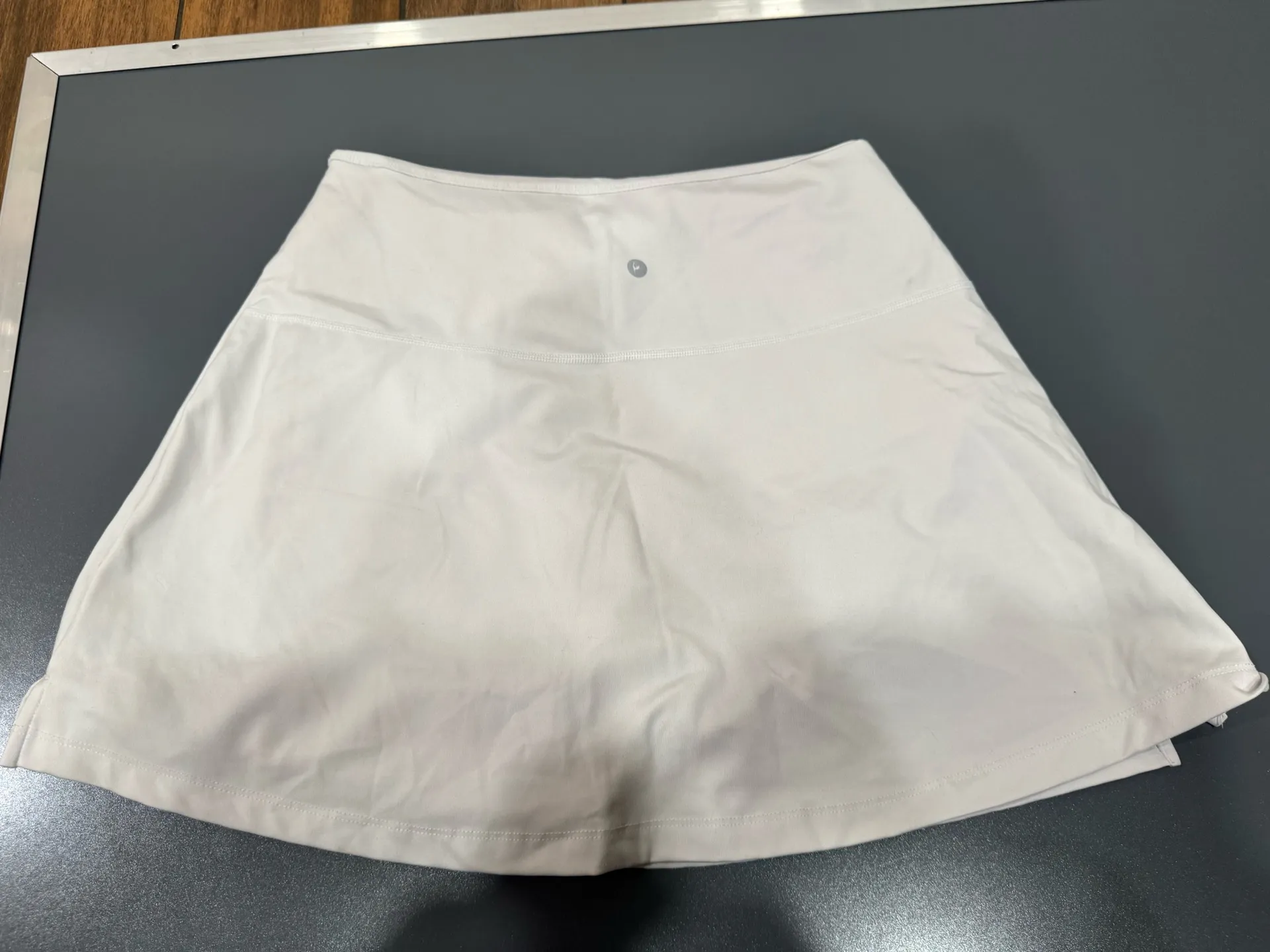 White Athletic Mini Skort - Image 2