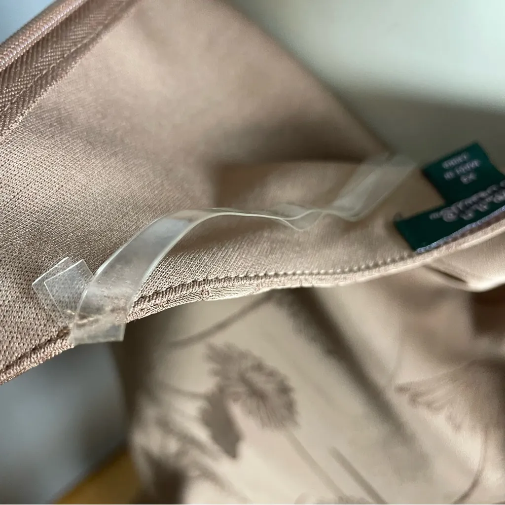 Wild Fable Halter Dress Floral Brown Size XS Backless Back Slit Elegant Maxi - Image 11