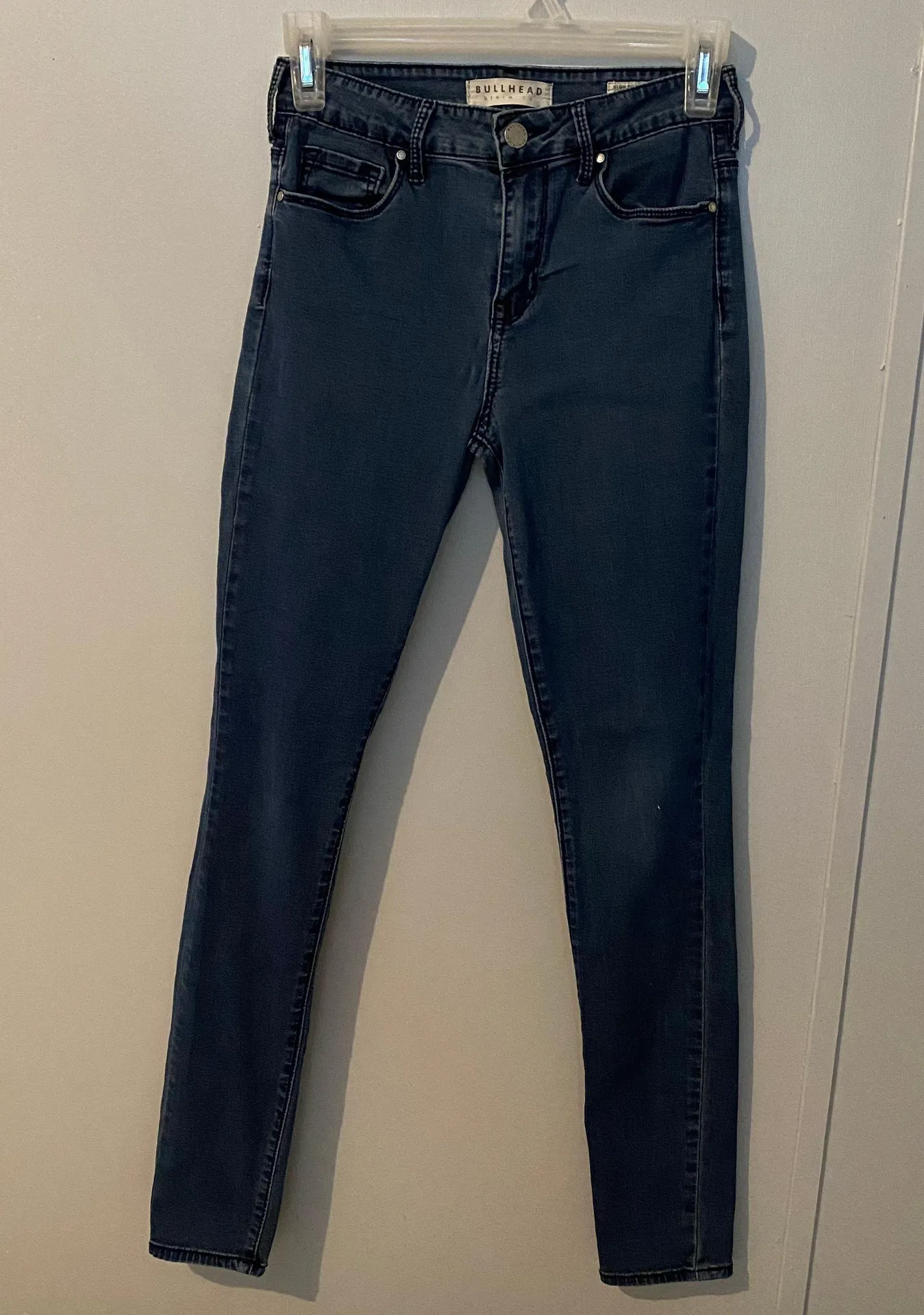 Bullhead Blue Denim High Rise Skinniest Stretch Jeans Size 25 - Image 2