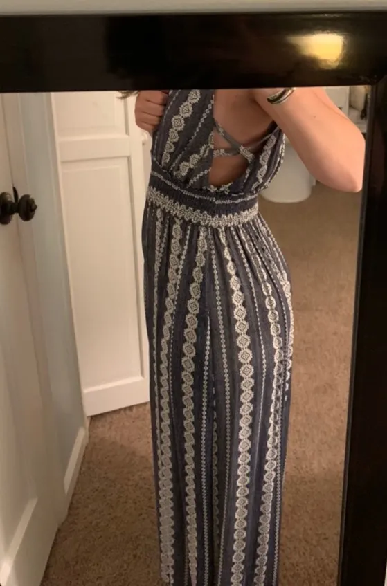 Hem & Thread Hem & Threat Patterned Jumpsuit - Image 2