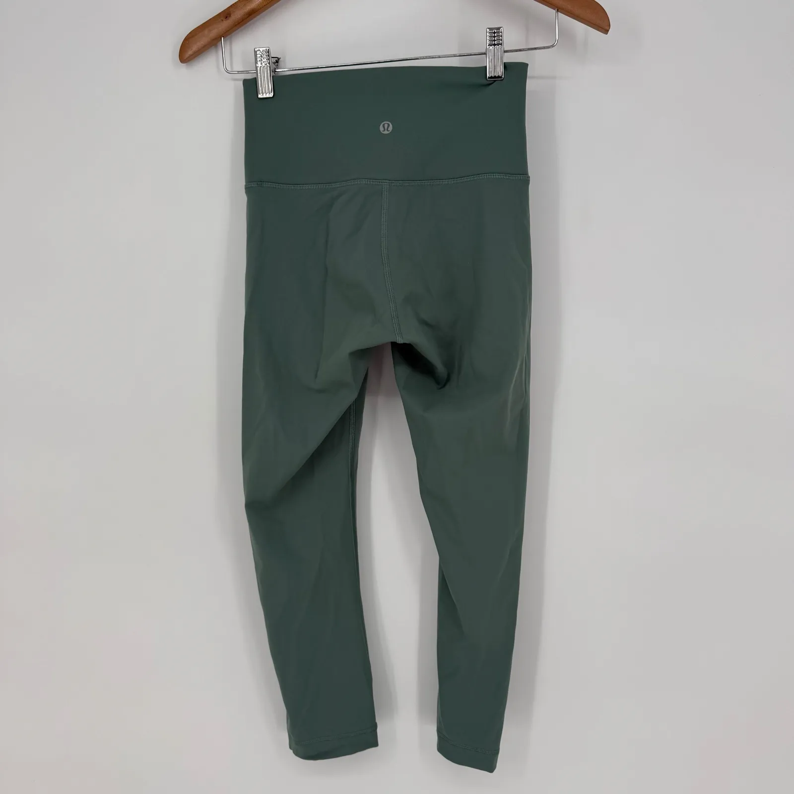 Lululemon Align High Rise Crop Leggings Green Size 4 - Image 7