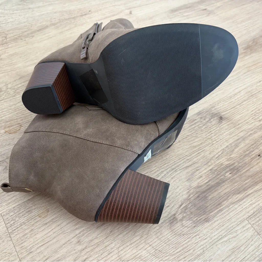 Torrid Taupe Ankle Booties wide width  size 11.5 w - Image 3