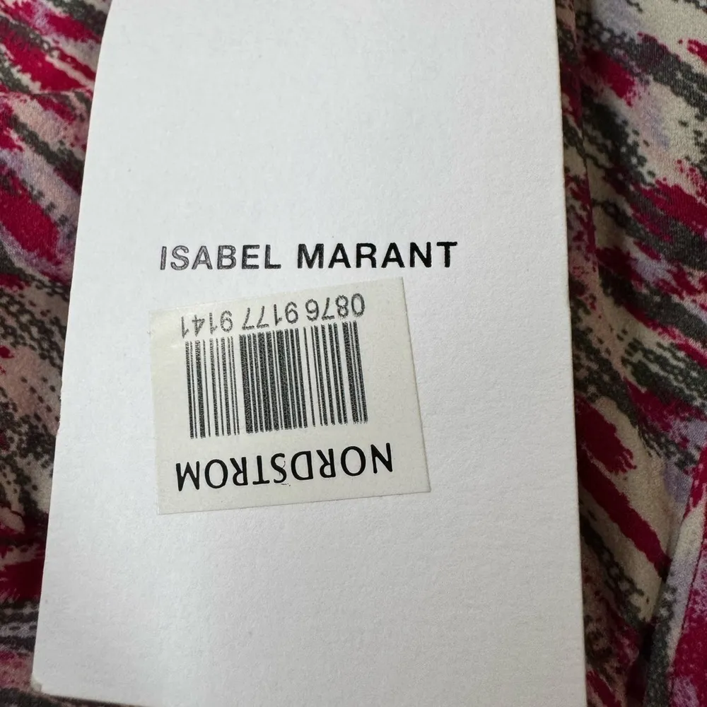 Isabel Marant Niall Raspberry Printed Triangle Bikini Swimsuit Top Size 42 New - Image 8