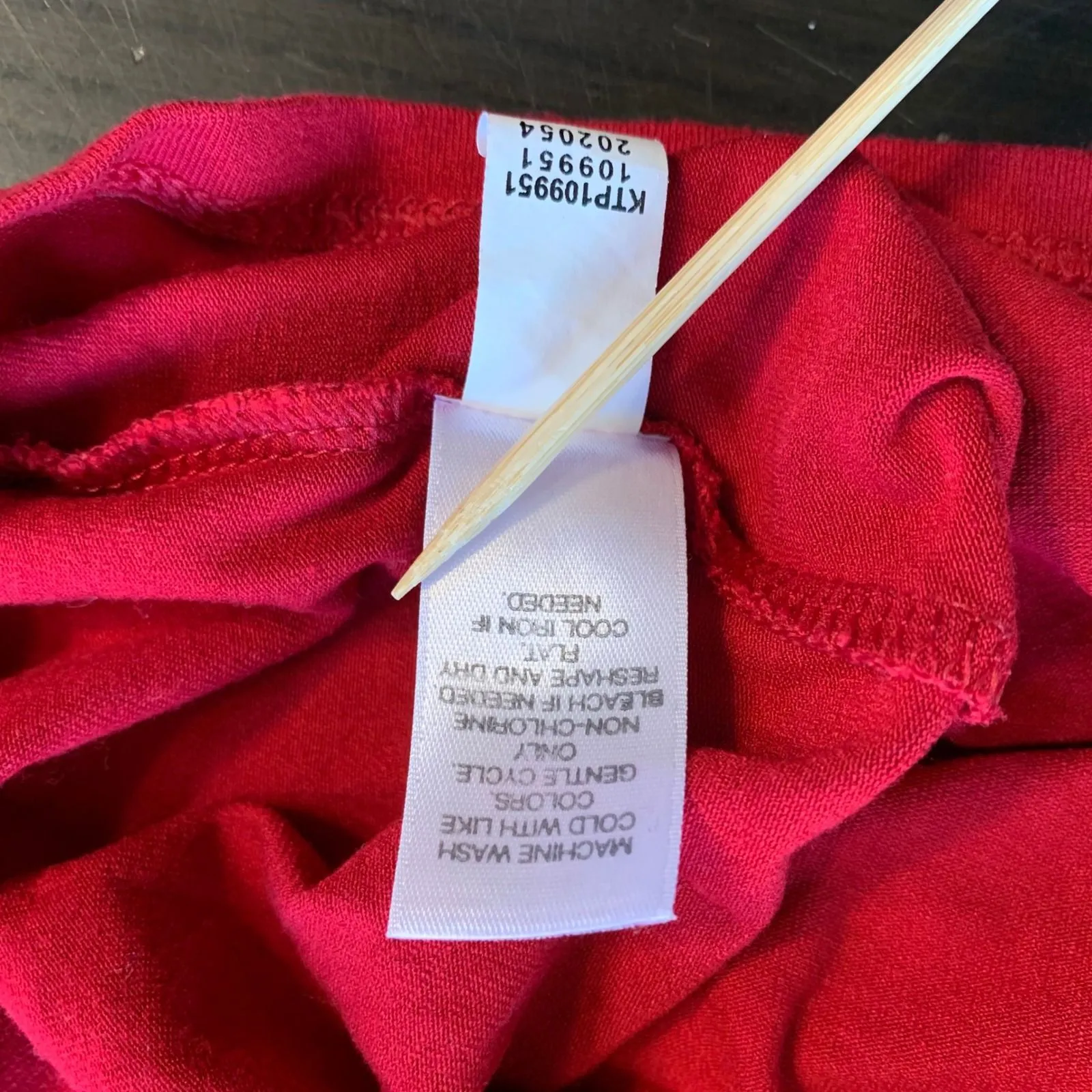 J Jill Wearever‎ Collection Red Christmas Shirt Holiday Knit Top Large Comfort - Image 5