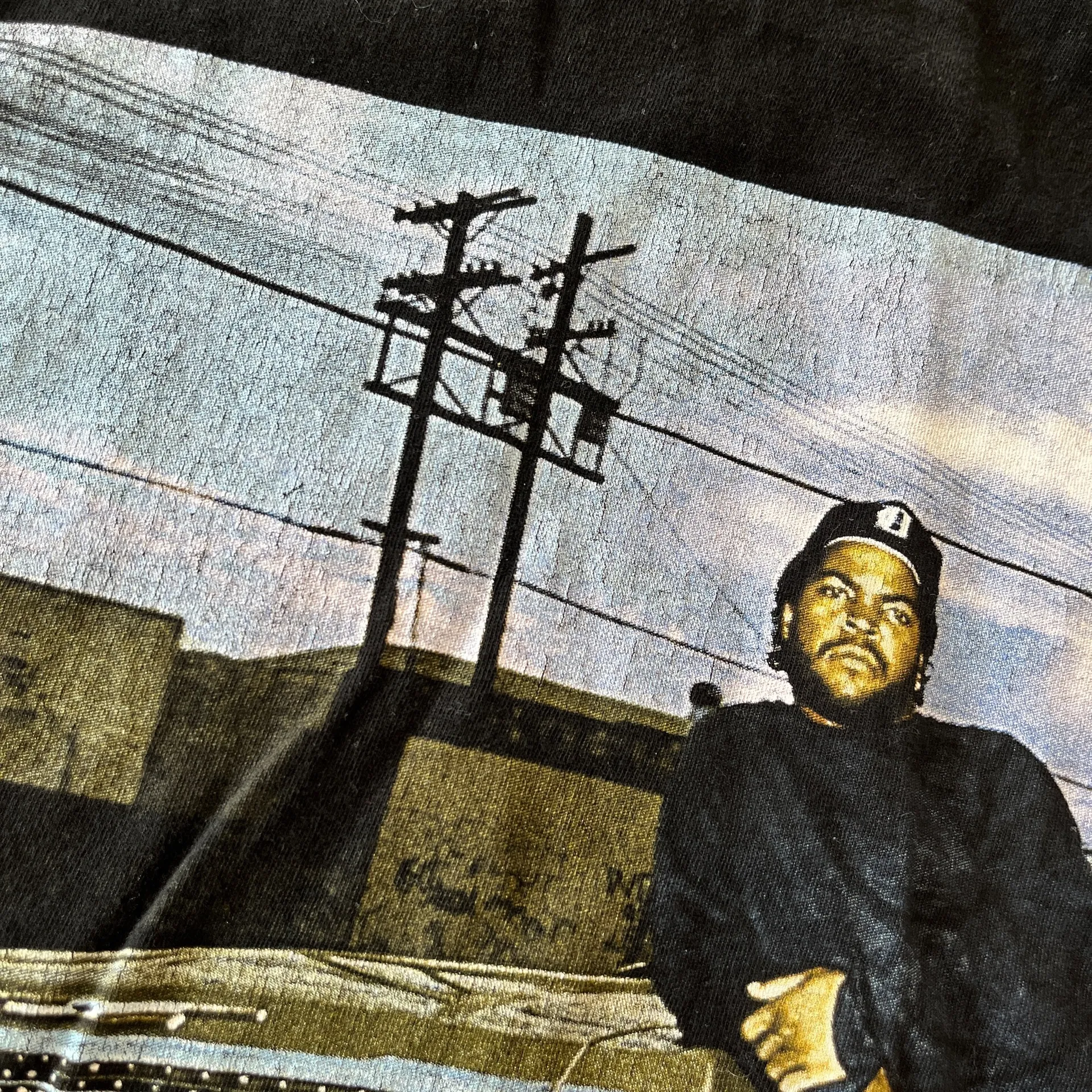 Unisex Ice Cube Black Graphic Tshirt - Image 3