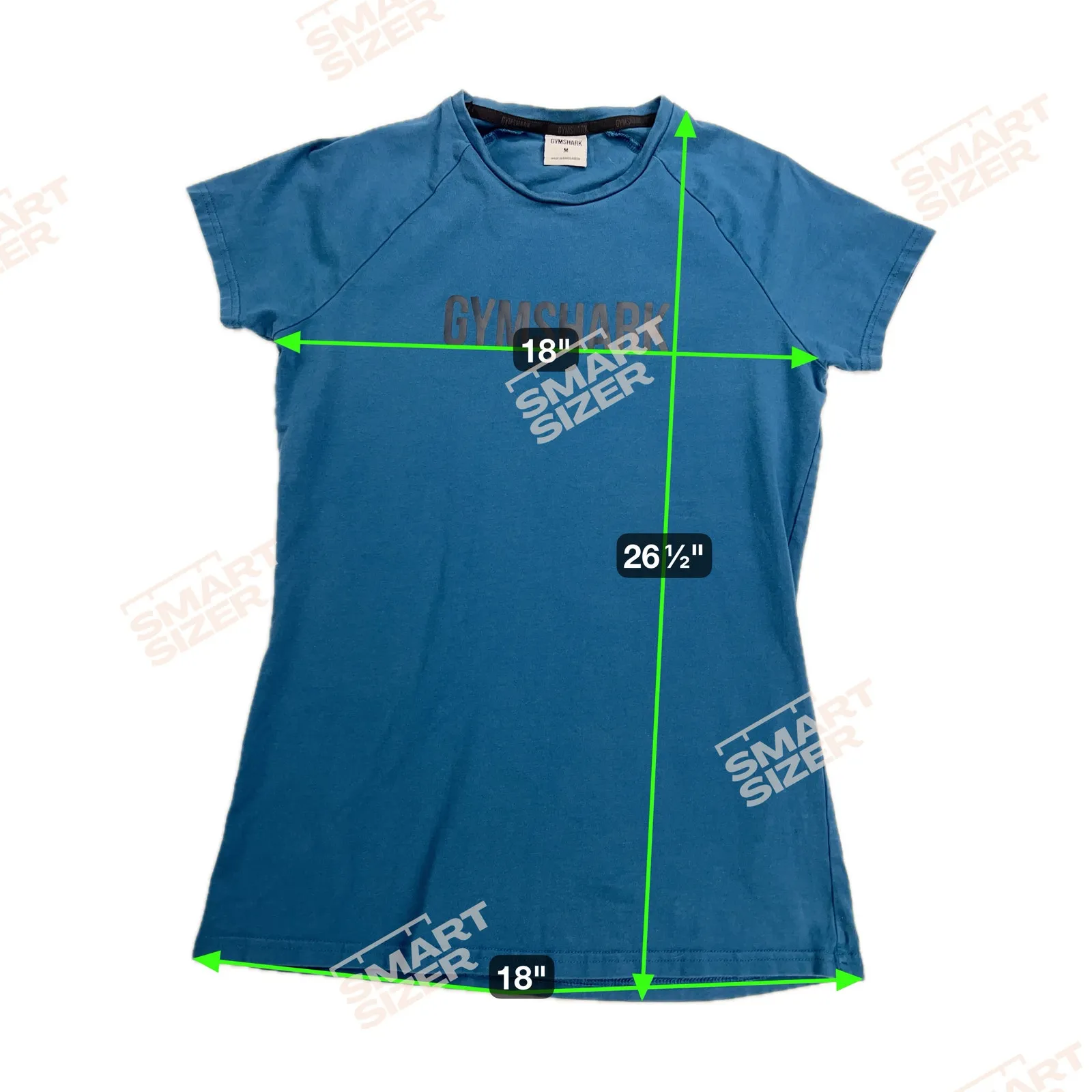 Gymshark Dark Teal Women's Logo T-Shirt Feminine Cut Size M - Image 4