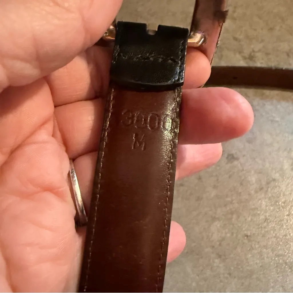 Brighton Marcus Two-Tone Black and Brown Reversible Belt Size 30 Medium M - Image 7