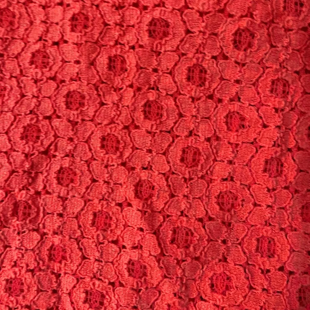 Small Pinky Coral Floral Patterned Short Sleeve Orange - Image 4