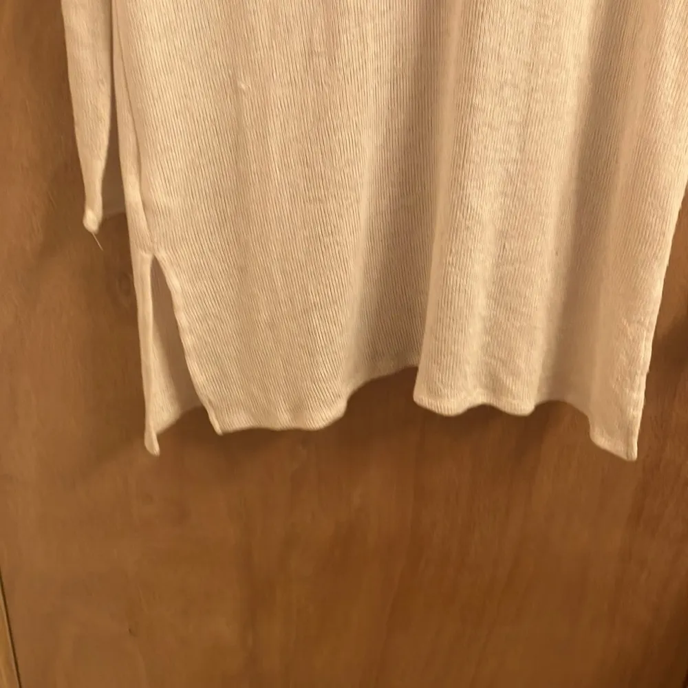 H&M Divided cream knit cardigan sweater with crochet on the back woman’s small - Image 7