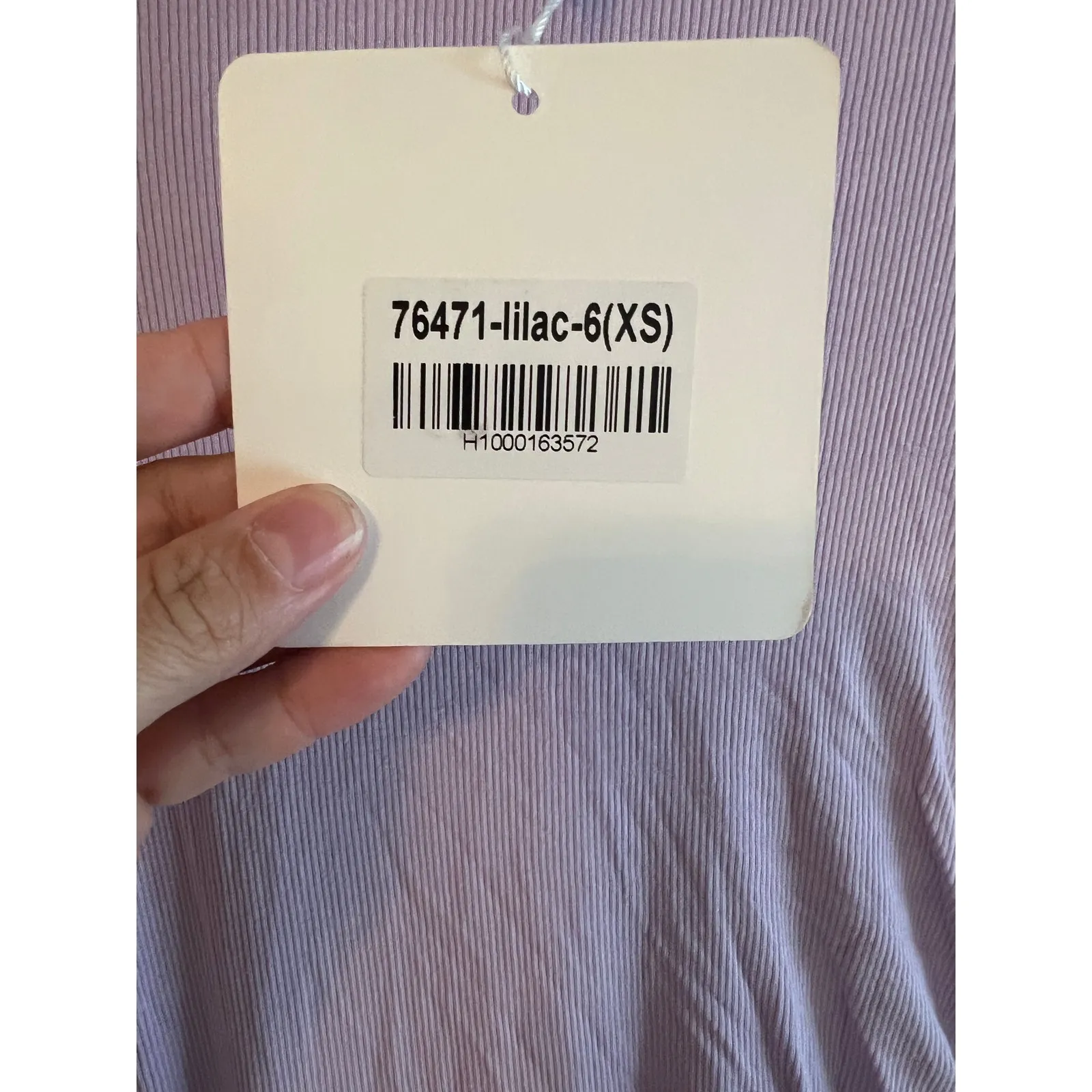 Hello Molly Dress Lilac size XS Bodycon Party club Long sleeves cotton Stretchy - Image 5