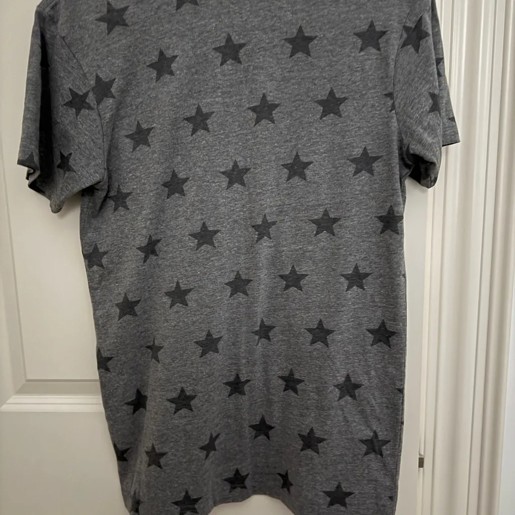 Gray Star shirt with USA Flag embellished Design - Image 2