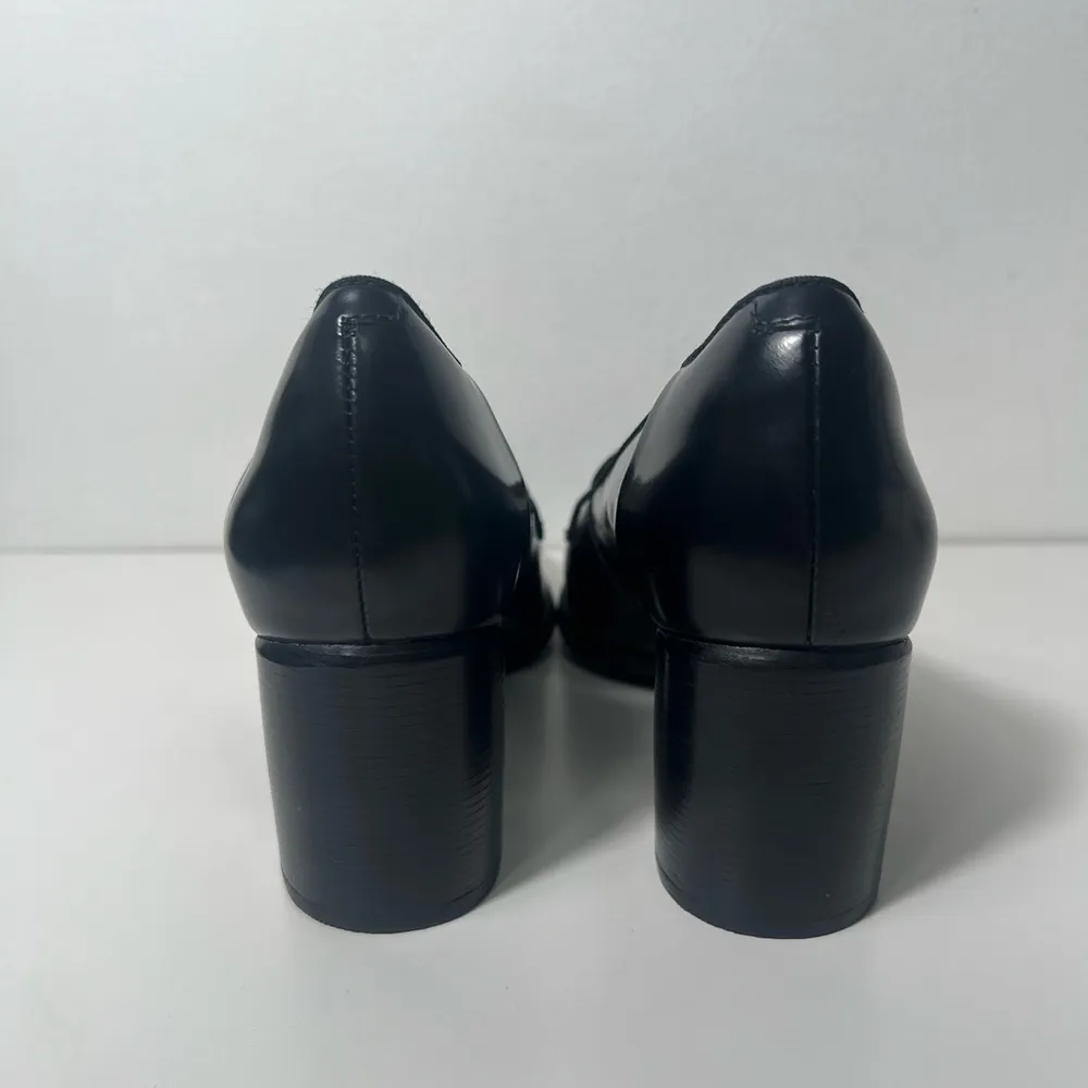 Clarks Artisan Women's Tarah Grace Penny Loafer Uniform Chunky Block Pumps Heels - Image 7