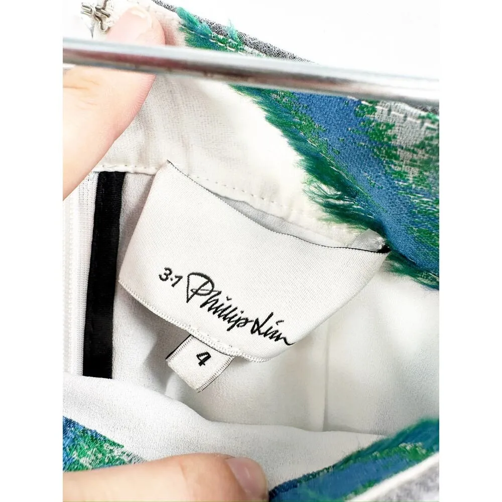 3.1 Phillip Lim Abstract Daisy Floral Print 2 Piece Skirt Jacket SET New - Image 6