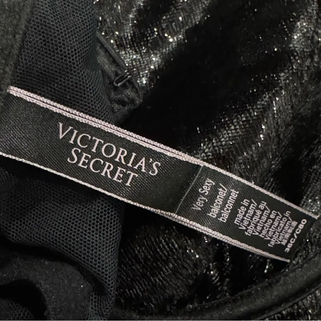 Victoria’s Secret Shimmer Very Sexy Balconette Bra Women’s 36C - Image 3