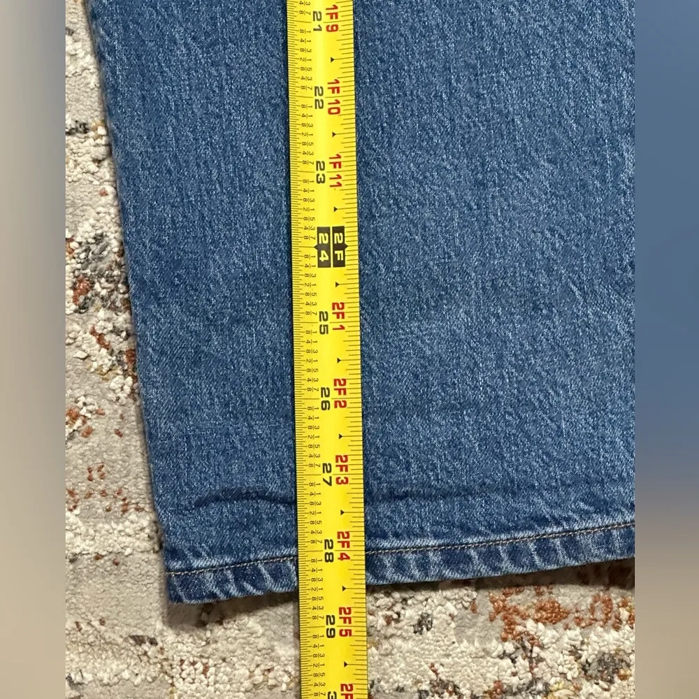 Loft  high rise boyfriend baggy mom jeans size 12/31 distressed - Image 5