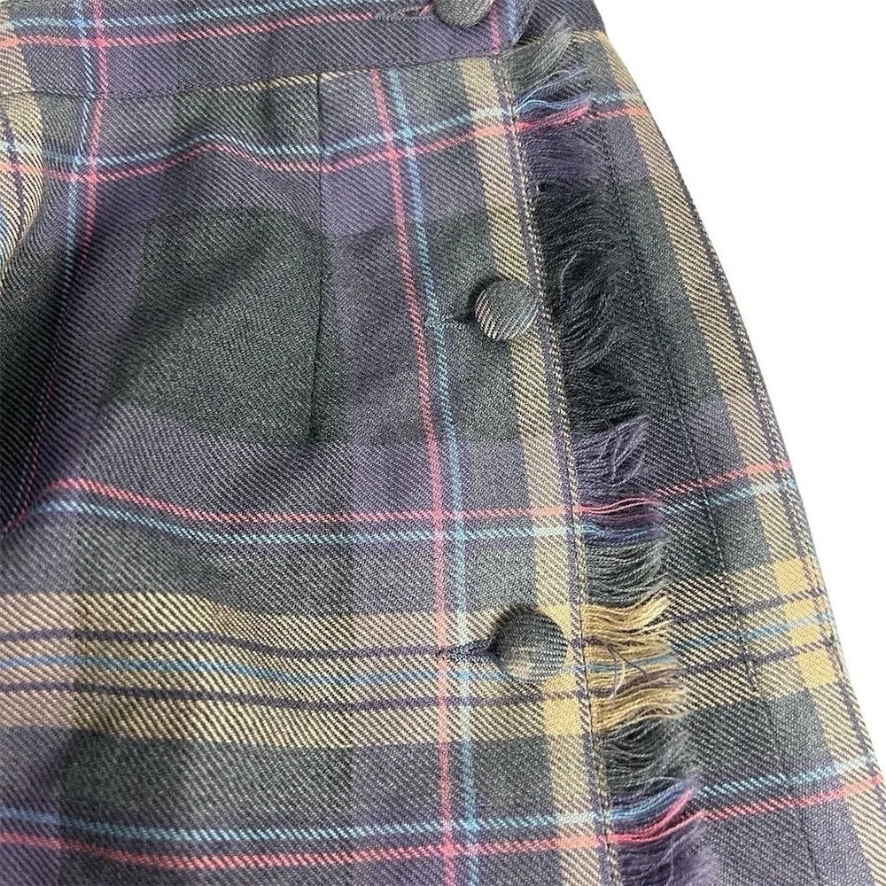 Vintage Al Jean Canada Inc. plaid pure virgin wool pleated kilt skirt Gray Size undefined - Image 7