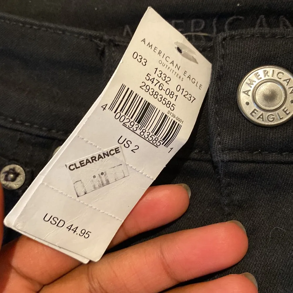 American Eagle Black Shorts SIZE 2 - Image 2