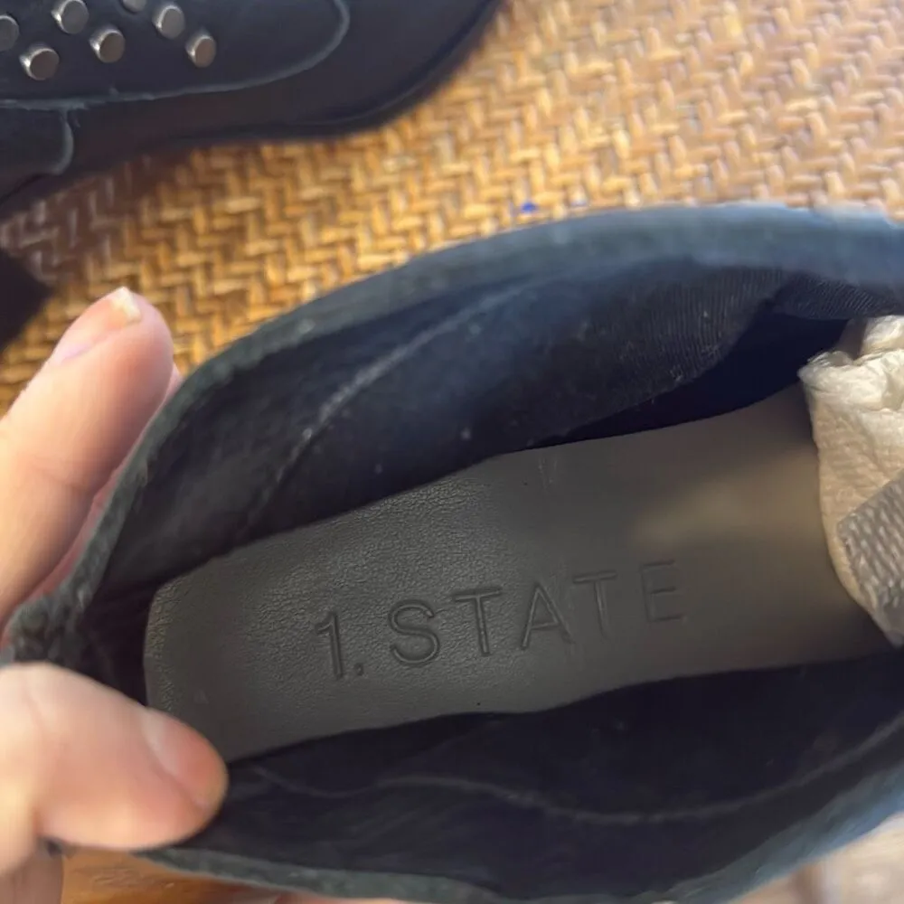 1. State black leather grommet black bootie 6 - Image 7