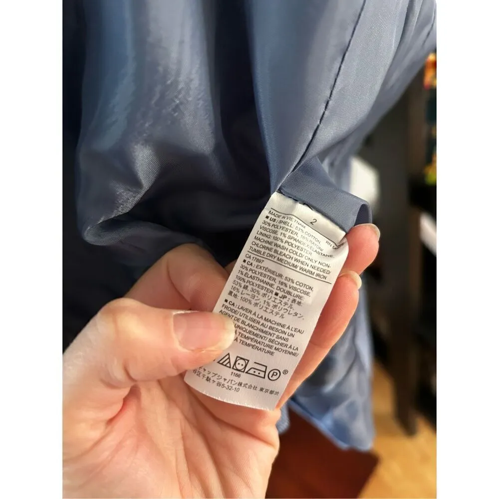 Banana republic blue blaze size 2 cotton - Image 4