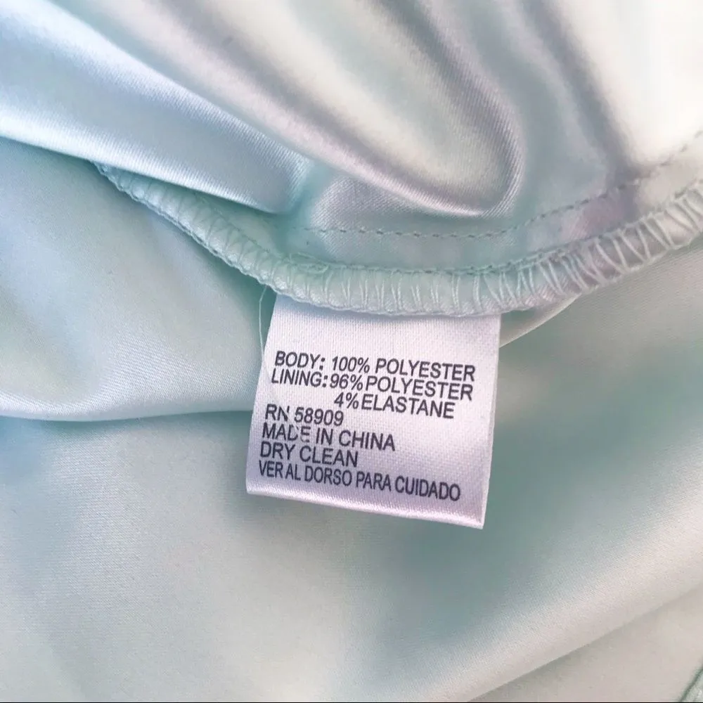 GIANNI BINI Mint Green Lace Midi Dress Cocktail Spaghetti‎ Strap Size 2 New - Image 10