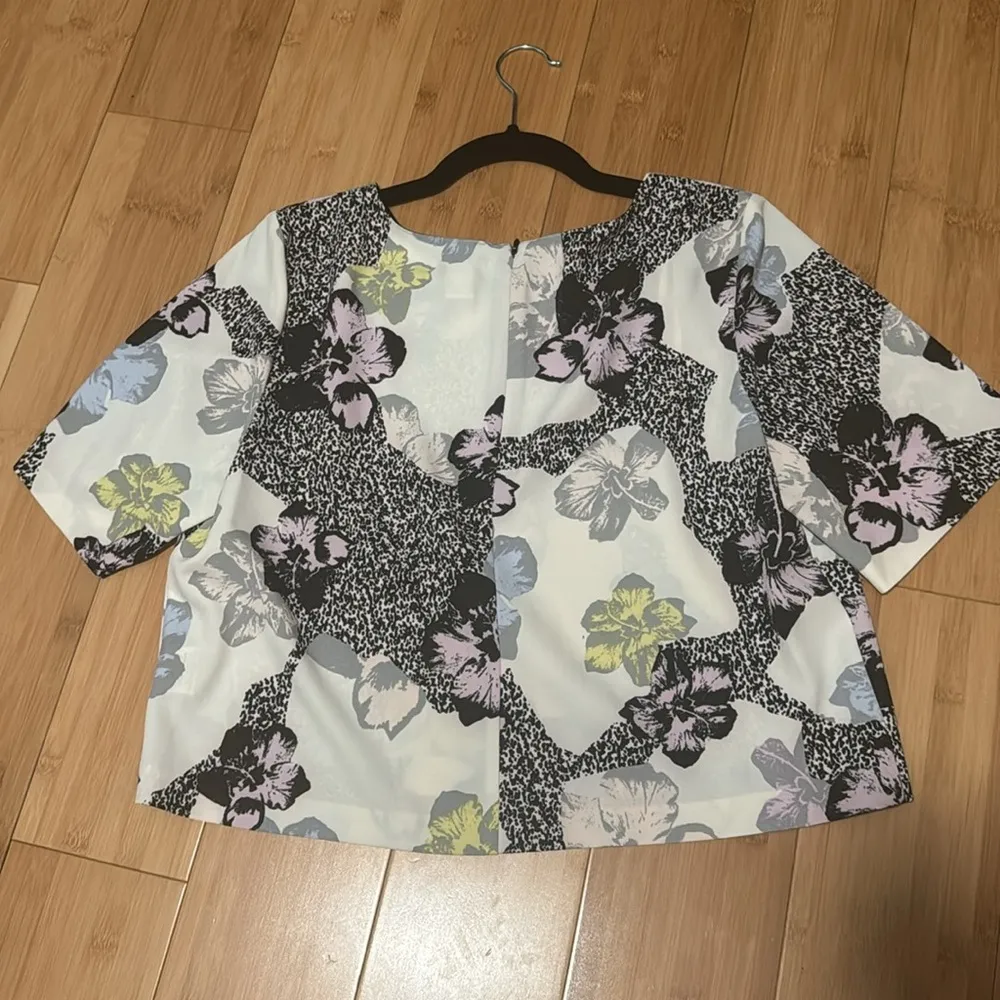 Bar lll patterned cropped blouse - Image 3