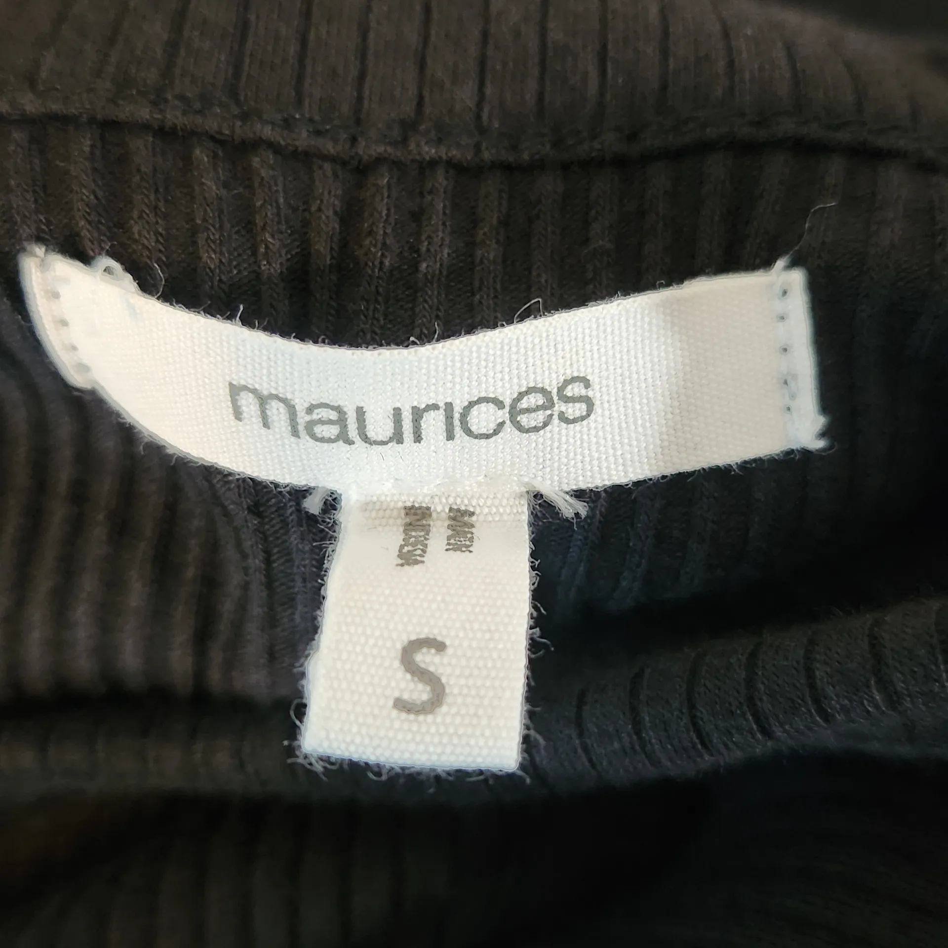 Maurices Black Sleeveless Ribbed Knit Tiered Cotton Midi Dress Size Medium - Image 8