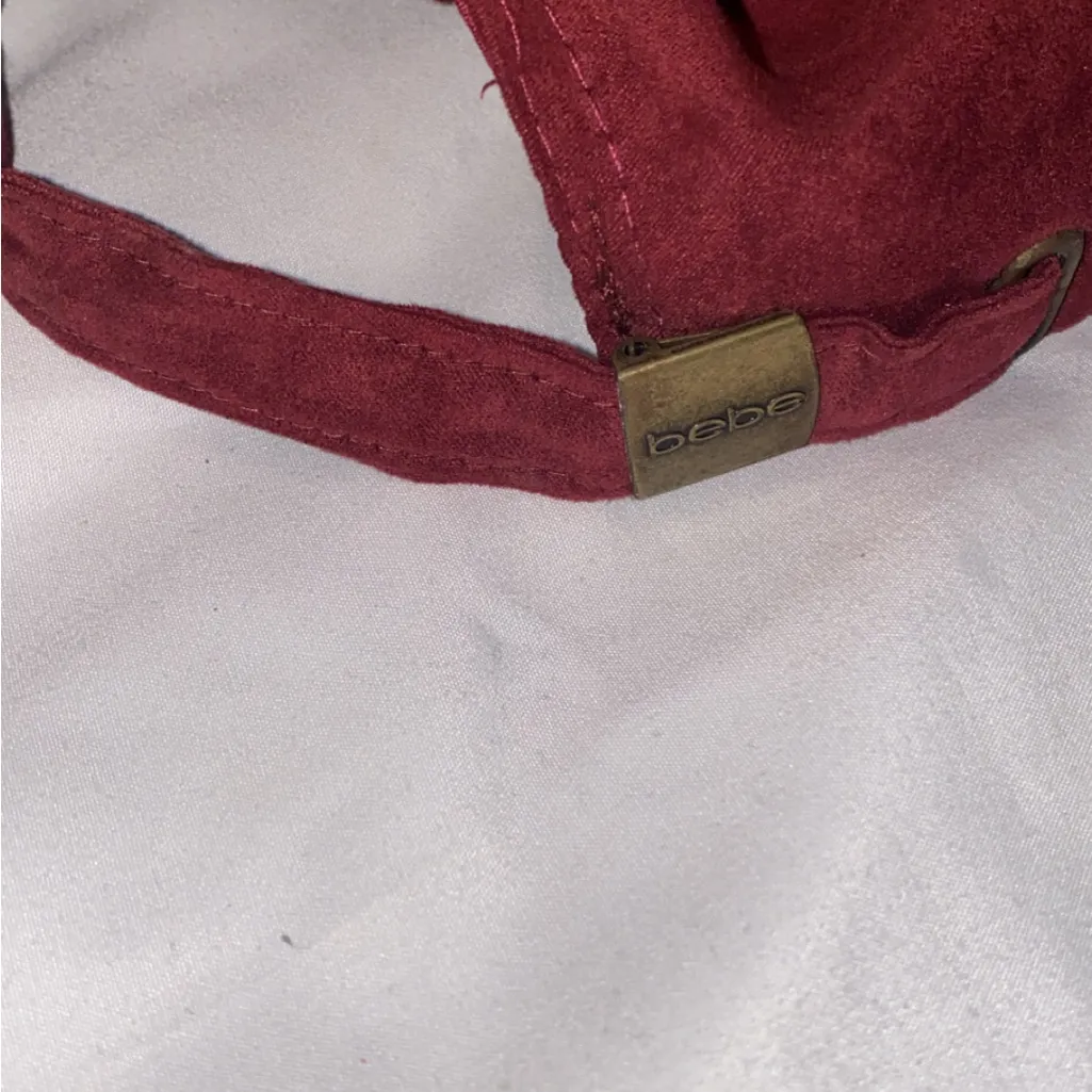 Bebe Burgundy Cap with Logo - Image 3
