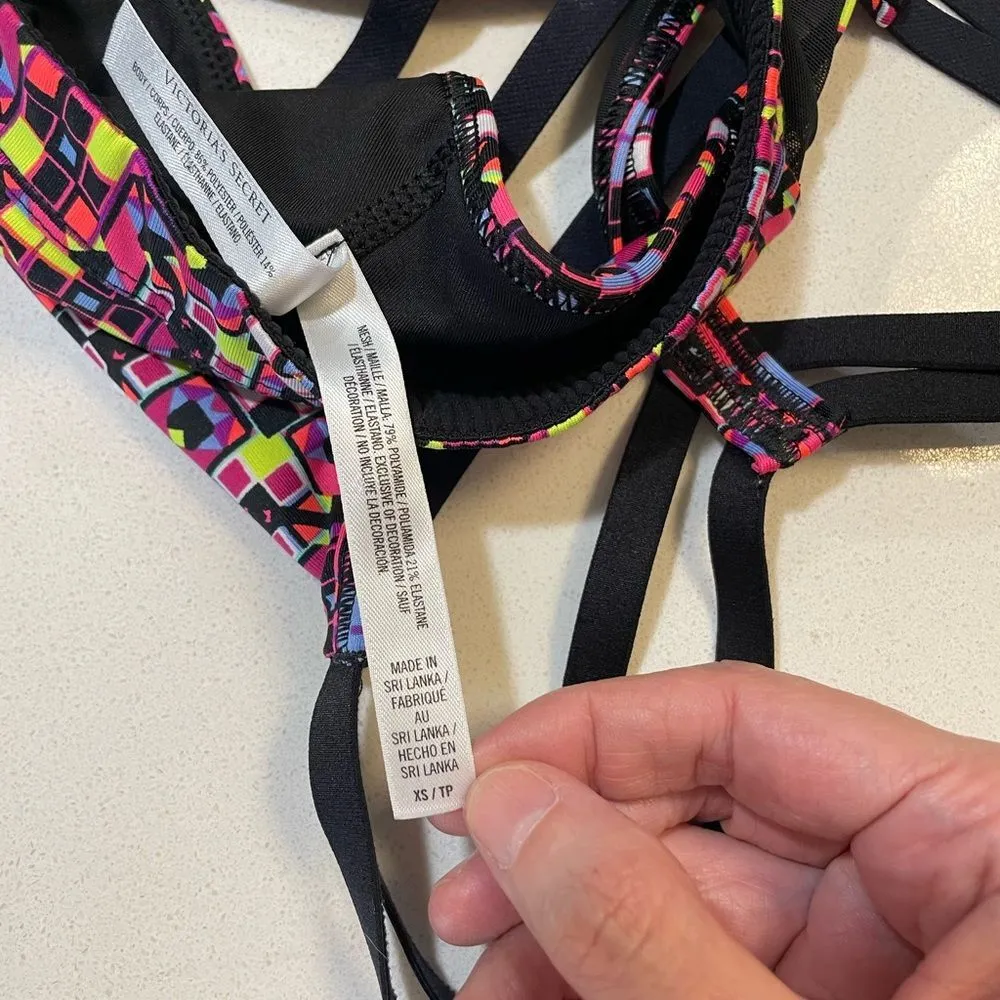 Victorias Secret multi color sports bra size XS. - Image 7